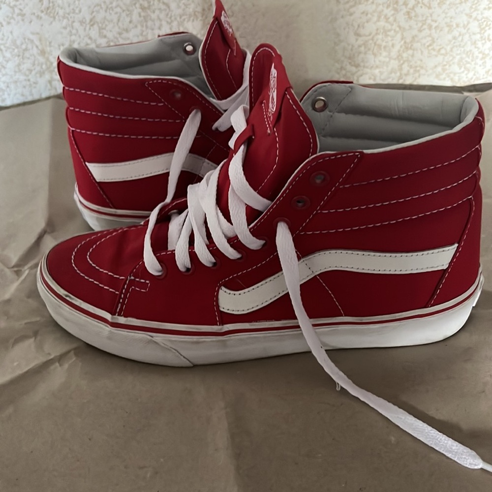 Vans red Hi-tops - Picture 2 of 6